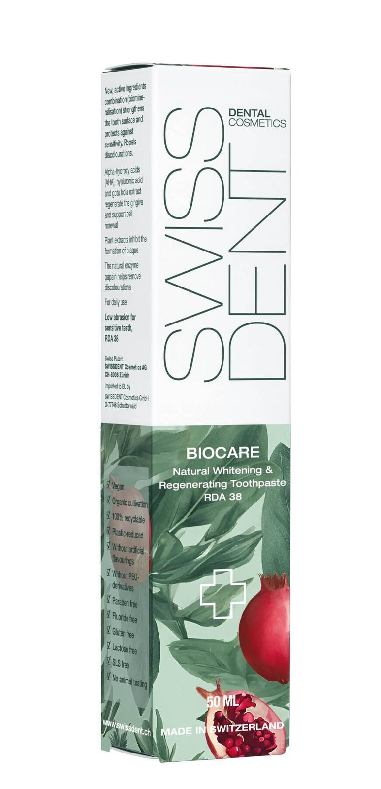 BIOCARE 50ml VEGAN Günlük Kullanım İçin Diş Macunu, RDA 38